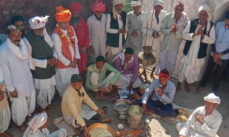 ख़ाक नाथ बाबा मंदिर पर तीन दिवसीय हवन यज्ञ कार्यक्रम का पूर्णाहुति के साथ हुआ समापन