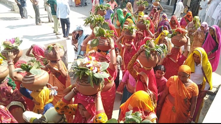 कलाधारी आश्रम मंदिर रामबास पर हुआ श्रीमद्भागवत कथा ज्ञान यज्ञ का शुभारंभ