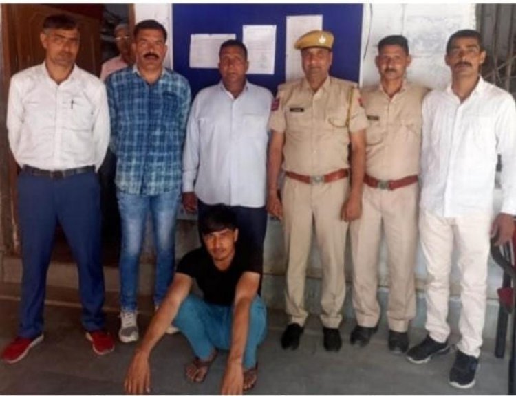 डीग पुलिस की कार्यवाही: 7 वर्ष से फरार चल रहा 6000 रुपए का इनामी बदमाश गिरफ्तार