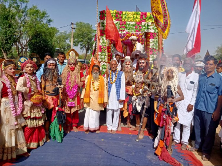 हर्षौल्लास के साथ मनाया हनुमान जन्मोत्सव ,निकाली शोभायात्रा