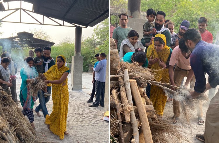 बेटियों ने निभाया बेटे का फर्ज: पिता की अर्थी को दी मुखाग्नि, लोगो की आँखे हुई नम