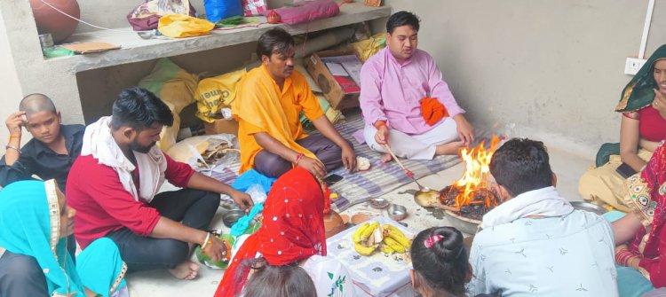 इंद्रदेव को प्रसन्न करने हेतु गुरुदेव भास्कर ने किया विशेष हवन यज्ञ