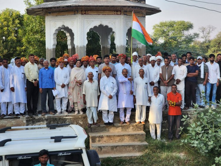 राहुल गांधी की भारत जोड़ो पद यात्रा में पहुंच रहे हैं किसान: नहर लाना ही बन रहा किसानों का लक्ष्य