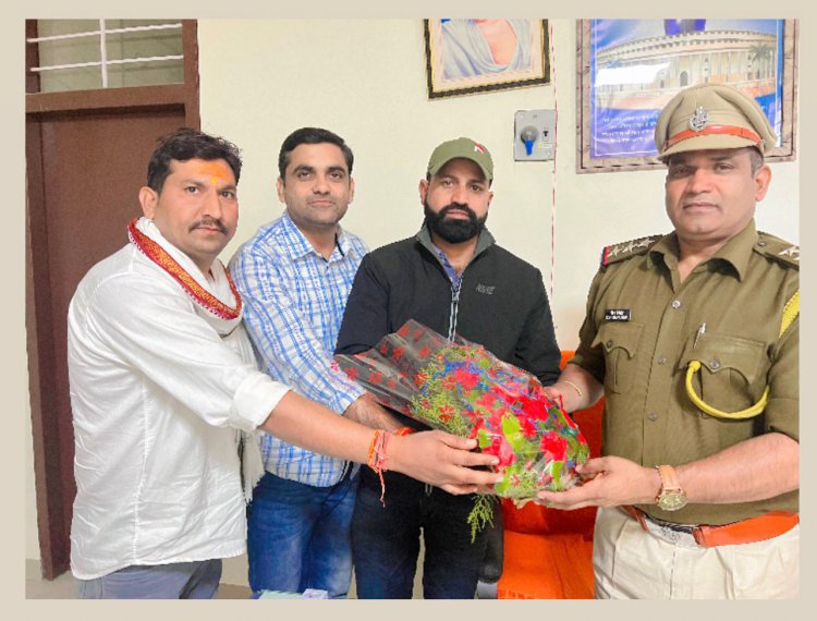 गुढ़ा-गौड़जी पुलिस थाने में नवागंतुक थानाधिकारी वीरसिंह गुर्जर ने किया पदभार ग्रहण