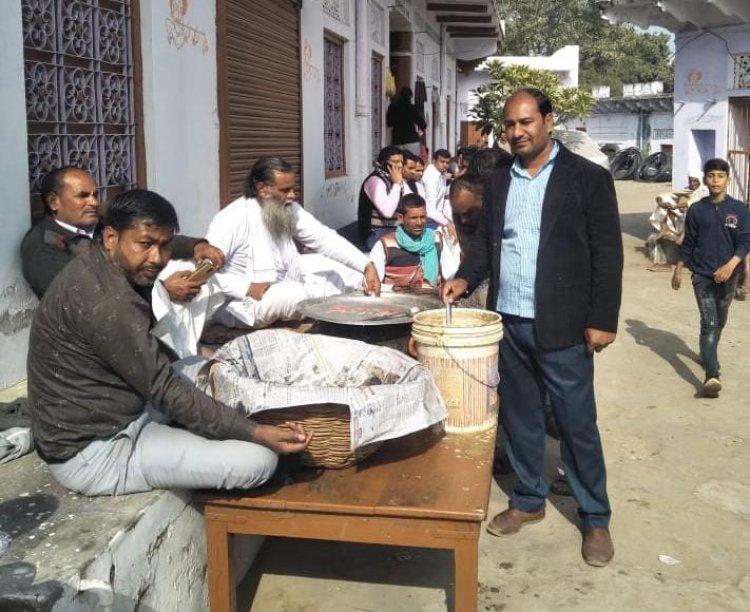 ठाकुरजी महाराज मंदिर पर पोषबडा कार्यक्रम हुआ आयोजित