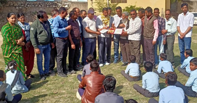 गोल्ड मेडलिस्ट धन्नाराम जुणावा का किया सम्मान