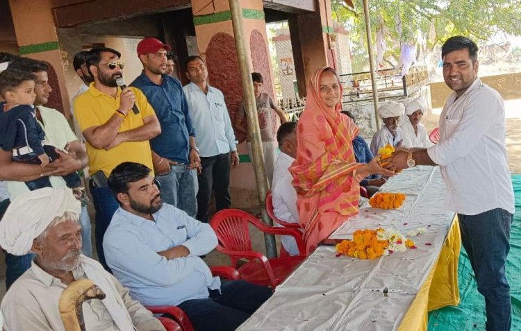 गोरिया धनावता में गुर्जर समाज का होली मिलन समारोह आयोजित:कार्यक्रम में हुई  सामाजिक मुद्दों पर चर्चा