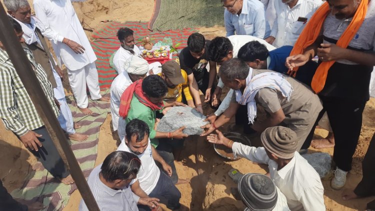 उदयपुरवाटी विधानसभा क्षेत्र के इंद्रपुरा में गौशाला की चारदीवारी का हुआ भूमि पूजन शिलान्यास