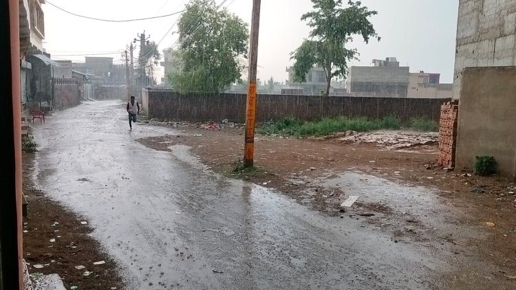 बानसूर में हुई झमाझम बारिश