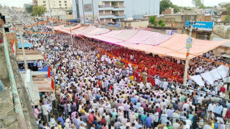 झुंझुनूं से गुढ़ागौड़जी को अलग करने का विरोद्ध प्रदर्शन - नीमकाथाना नहीं जाना के लगे नारे