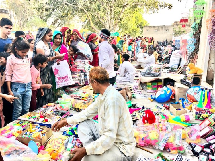 तालाब वाले बालाजी मेले में उमड़ा जनसैलाब:पहलवान कुश्ती दंगल में दिखाएगे दांव पेंच