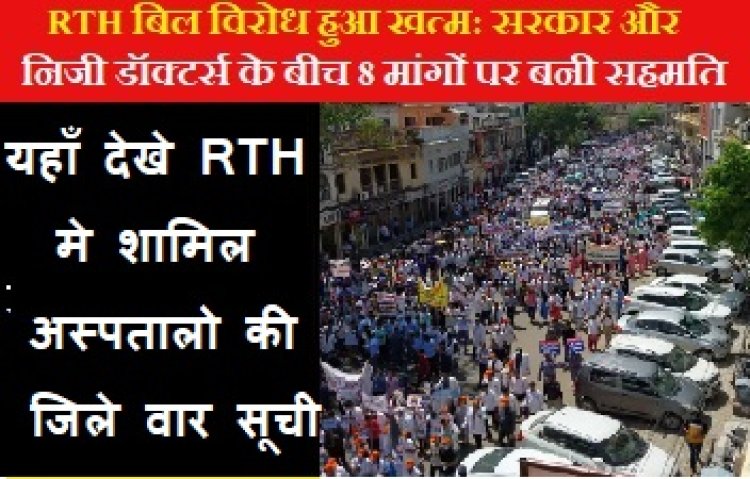 RTH के दायरे में आने वाले अस्पतालो की सूची: जाने कौन-कौन से निजी -ट्रस्ट -सोसायटी अस्पताल है शामिल