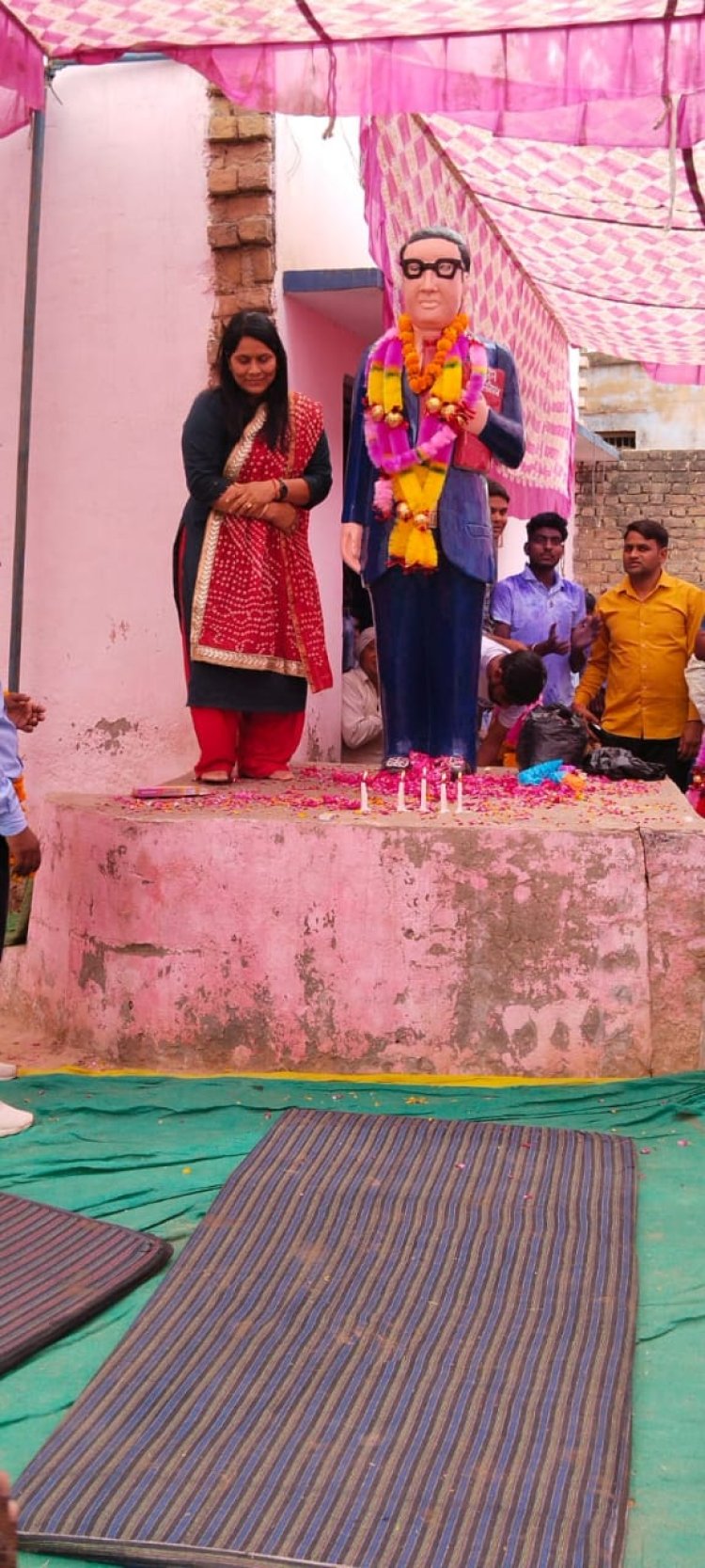 पहाडी में अम्बेडकर जंयती धूमधाम से मनाई:बाबा साहब दलित पिछडे समाज के मसीहा ओर राष्ट्रभक्त