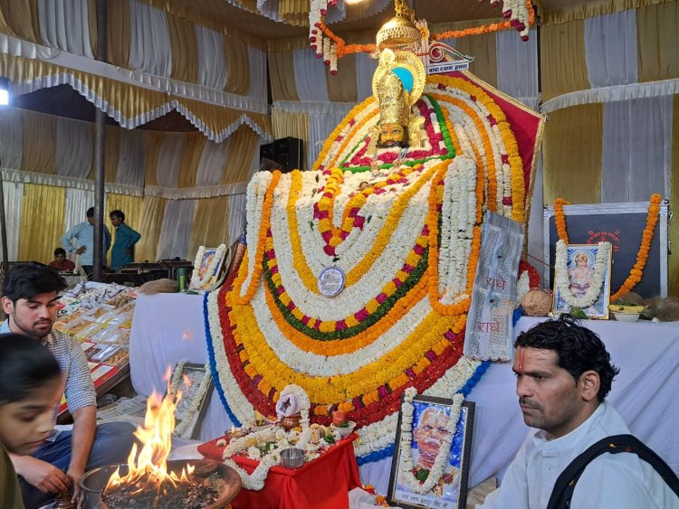 जुरहरा में सजा श्याम दरबार विशाल श्याम जागरण का आयोजन: नीले की करके सवारी मेरे कष्ट मिटाओ जी सांवरिया जल्दी आओ जी