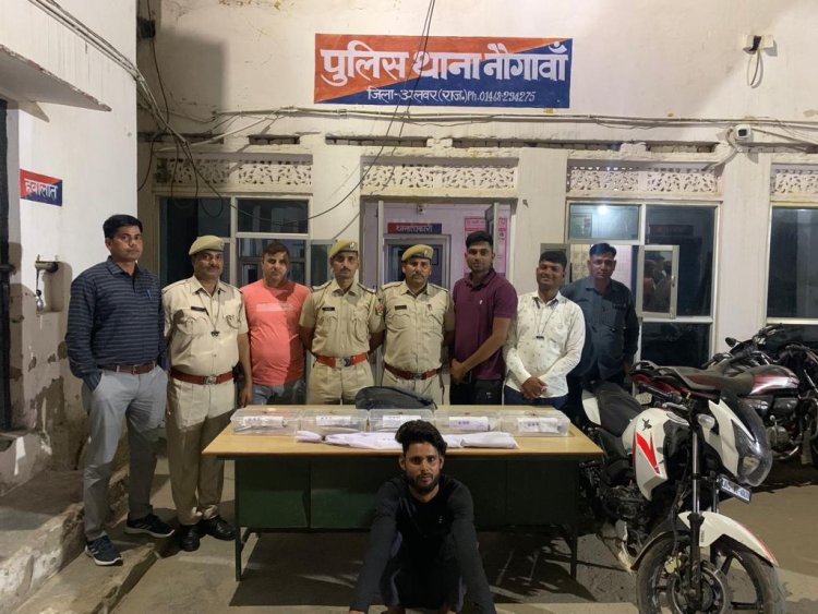 नोगांवा पुलिस ने पकड़ा अवैध हथियारों का जखीरा: एक आरोपी गिरफ्तार