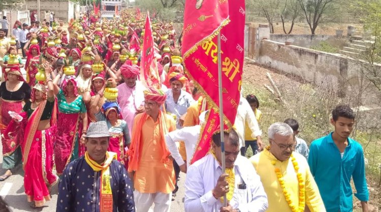 चंवरा-किशोरपुरा के पलटुदास अखाड़े  के पंचमुखी बालाजी मंदिर में उमड़ा श्रद्धा का सैलाब