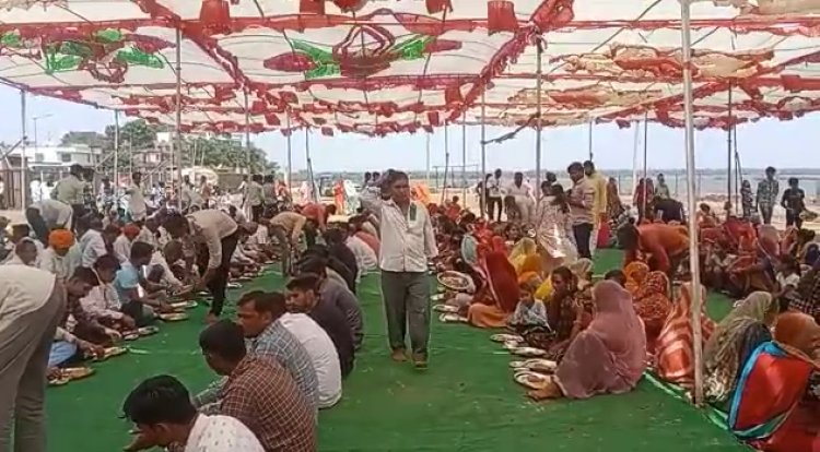 गोरा भैरूनाथ मन्दिरपर मूर्ति स्थापना, यज्ञ की पूर्णाहुति एवं महाप्रसादी का हुआ आयोजन