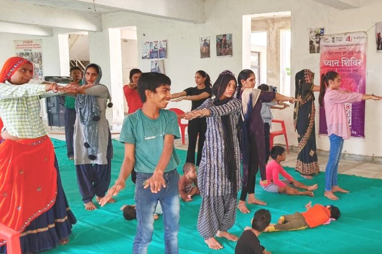 गढ़ीसवाईराम उत्कर्ष संस्थान मे तीन दिवसीय ध्यान योग शिविर का हुआ आयोजन