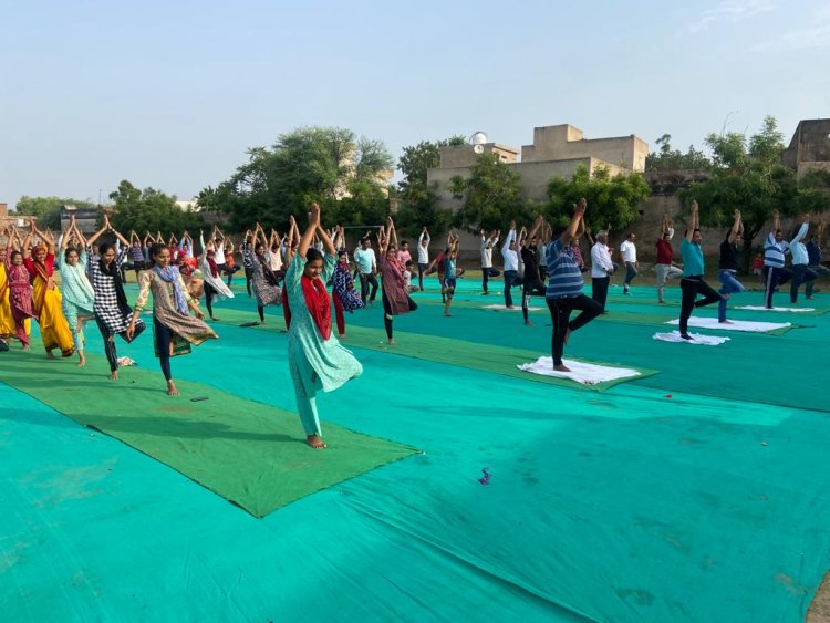 उदयपुरवाटी में मनाया अंतर्राष्ट्रीय योग दिवस