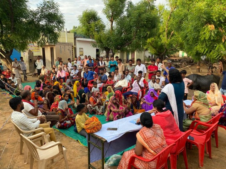 विधानसभा वैर में चौखट से चौपाल चर्चा कार्यक्रम मे बोली भारद्वाज - कांग्रेस सरकार ने किए है बस झूठे वादे