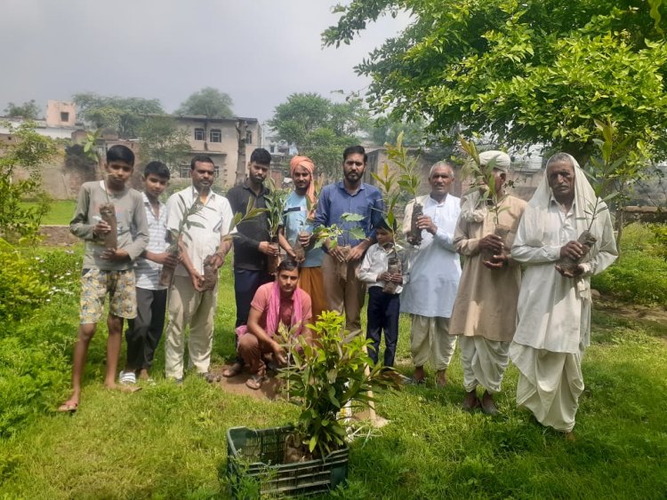 अर्जुन, ताल का पौधा लगाकर पर्यावरण बचाओं पेड पौधे लगाओं अभियान के तृतीय चरण की शुरुआत