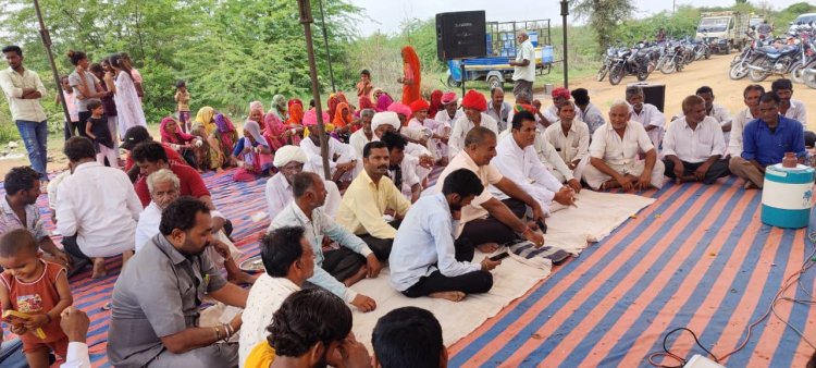 चाैमासी चाैदस पर दाैलपुरा में खेडादेवी के नाम भजन हुए, महाप्रसादी के साथ सम्पन्न