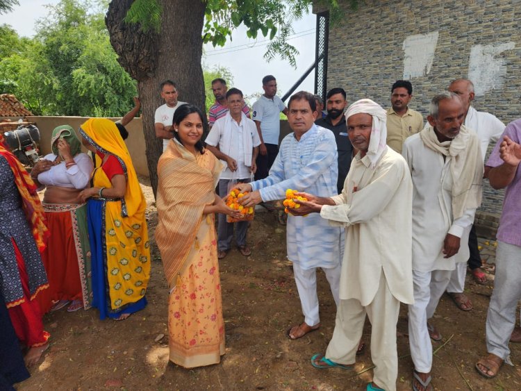 भाजपा नेत्री डॉ शानू यादव ने किया वाटर कूलर का उद्घाटन