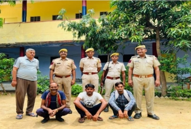 पुलिस थाना वैर ने अलग-अलग स्थानों से अवैध शराब सहित तीन आरोपियों को किया गिरफ्तार