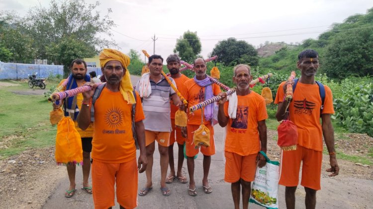 हरियाली अमावस्या पर लोहार्गल के सूर्य कुंड में कल लगाएंगे श्रद्धालु डुबकी: बोल बम तड़क बम के साथ गंतव्य स्थान की ओर रवाना हुए शिवभक्त