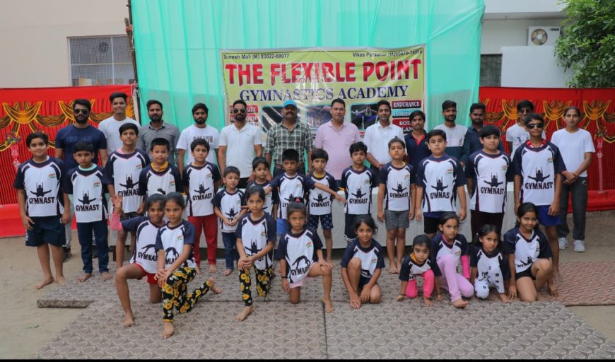 The Flexible Point Gymnastics Academy के टी-शर्ट का हुआ विमोचन