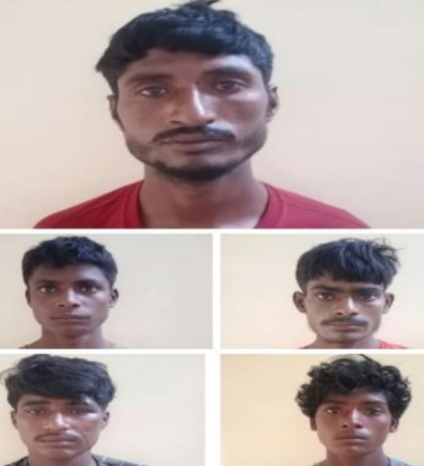 पुलिस ने डकैती की योजना बनाते भील समुदाय के 5 युवक गिरफ्तार: 2 बंदूक, 3 धारदार छुरा एवं 2 बाइक जब्त