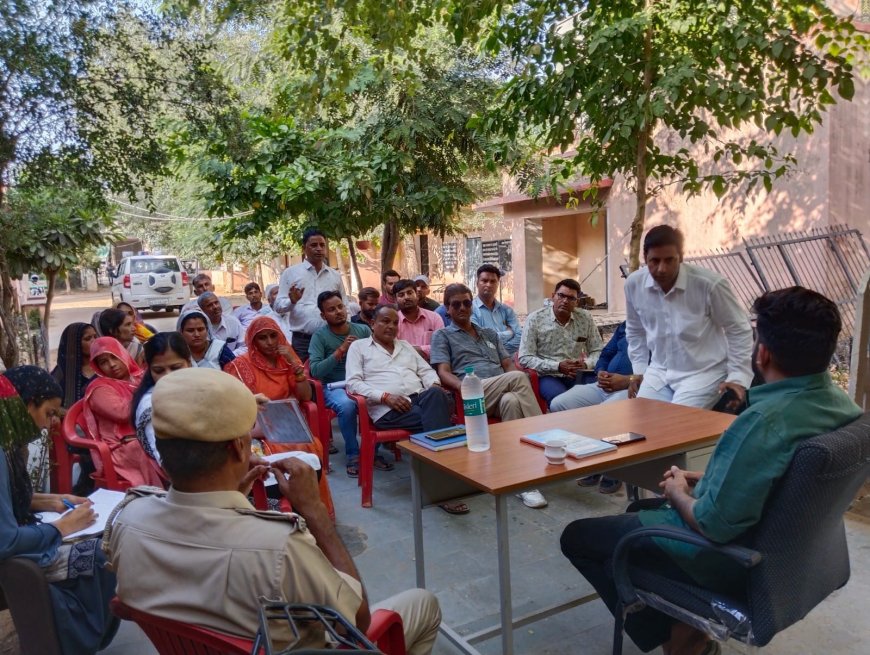 पुलिस थाना उदयपुरवाटी में सीएलजी की मीटिंग आयोजित: विभिन्न मामलो में हुई चर्चा