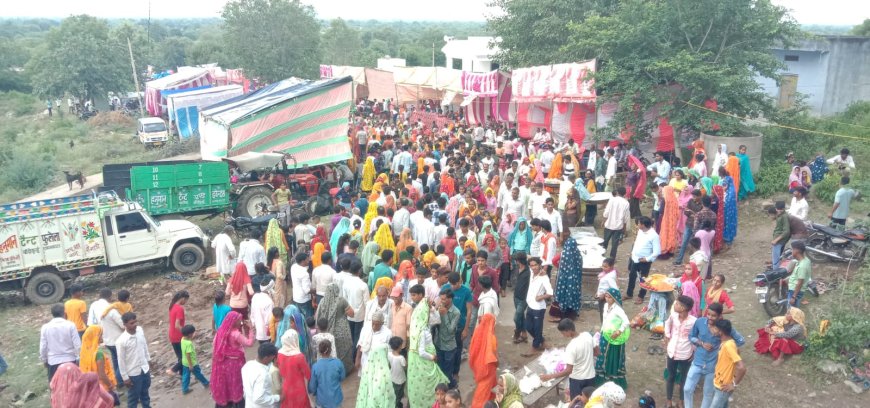 सांवलिया धाम में विष्णु महायज्ञ की पूर्णाहुति पर प्रसादी पाने उमड़े हजारों भक्त