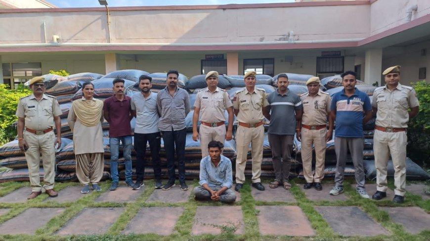 प्रतापगढ़ पुलिस द्वारा शराब और ड्रगमाफिया के खिलाफ ताबडतोड़ कार्यवाही:5करोड़ रुपए का डोडाचुरा जब्त