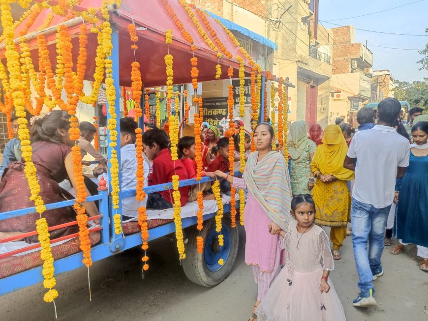 महर्षि वाल्मीकि के अवतरण दिवस पर शोभा यात्रा का हुआ आयोजन