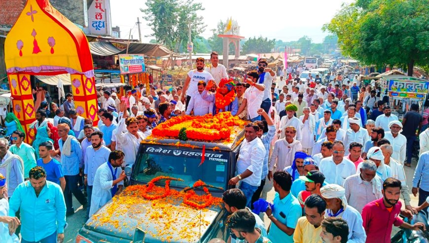 आसपा प्रत्याशी रोहिताश शर्मा के कार्यालय उद्घाटन में उमड़ा जनसैलाब, जगह-जगह किया स्वागत