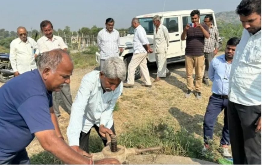 बांकली-खिवांदी बांध की सिंचाई के लिए पहली पाण के लिए छोड़ा पानी