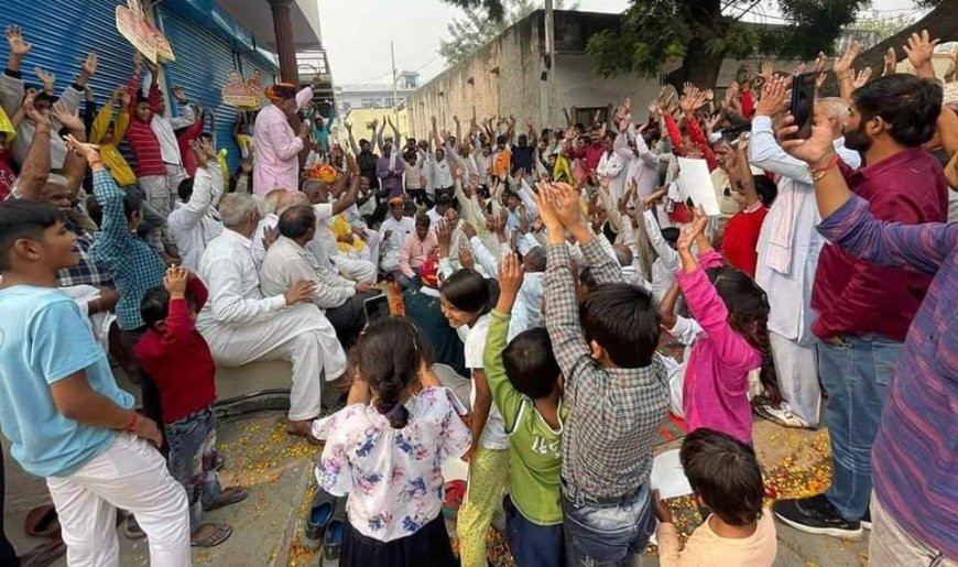 निर्दलिय प्रत्याशी मुकेश गोयल की जन आर्शीवाद यात्रा लगातार जारी