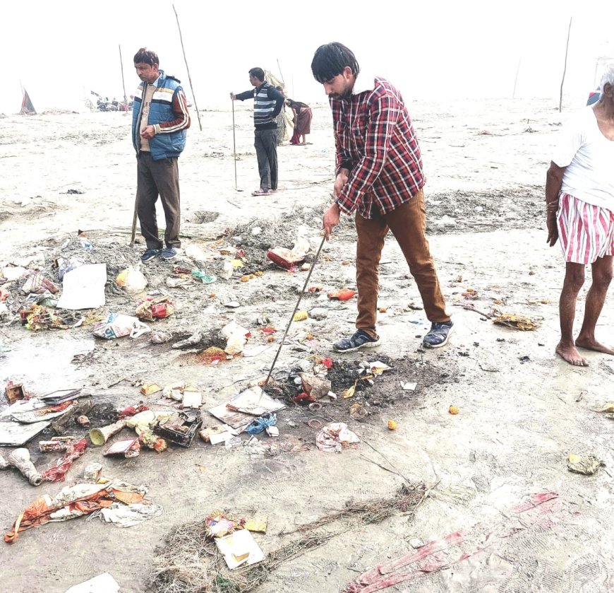 जिला अध्यक्ष राष्ट्रीय टीम योगी महासंघ अभिषेक वर्मा ने मेला ककोड़ा में की साफ सफाई