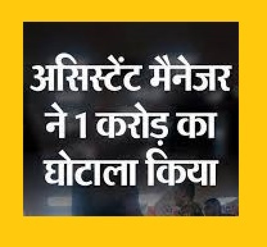 2 साल से बैंक को चूना लगा मैनेजर ने किया 1 करोड़ का घपला:  फर्जी डॉक्युमेंट के जरिए 5 लाख की लिमिट वाले क्रेडिट-कार्ड लिए काम