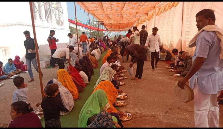 माचाड़ी बाराही माता के मंदिर पर हवन-यज्ञ कर किया विशाल भंडारा