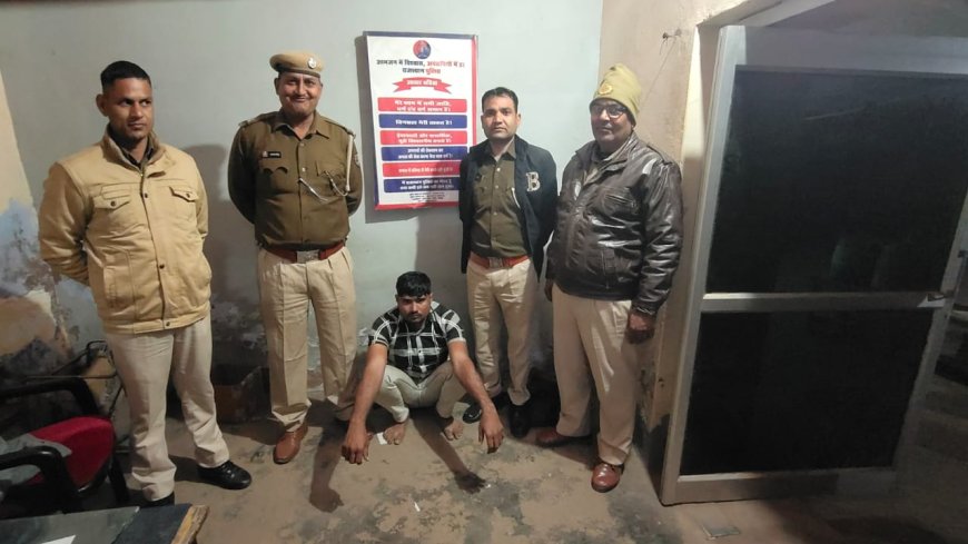 पहाड़ी पुलिस ने दो हजार के ईनामी गौतस्कर को घाटमीका से किया गिरफ्तार, गोपालगढ पुलिस को सोैपा