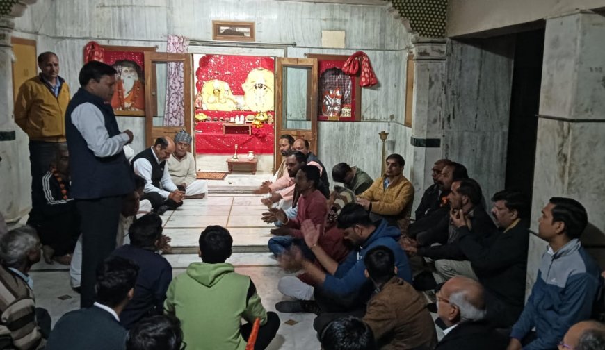 अयोध्या में श्री राम मंदिर की प्राण प्रतिष्ठा के कार्यक्रम के निमित्त अभिमंत्रित अक्षत का कालाडेरा में किया भव्य स्वागत