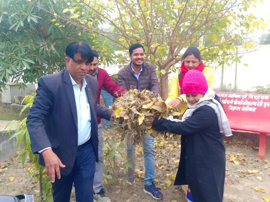 बाल संप्रेषण एवं किशोर गृह परिसर में साफ सफाई कर किया श्रमदान