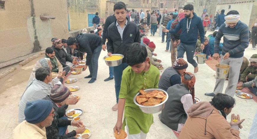 शिव परिवार की हुई  प्राण प्रतिष्ठा के साथ भण्ड़ारे का किया आयोजन