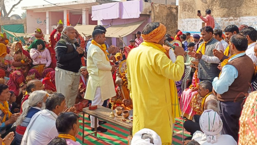 उपखंड नारायणपुर क्षेत्र में धूमधाम से आयोजित हुई कलश यात्रा व दीपावली जैसा उत्सव मनाया गया पुलिस प्रशासन ने भी दिया अहम सहयोग