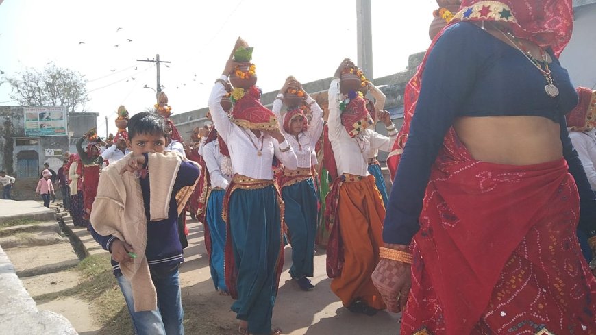 देवनारायण महाराज के मेले पर ध्वज यात्रा और कलश यात्रा का हुआ आयोजन