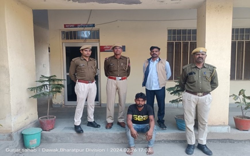 कैथवाड़ा पुलिस की कार्यवाही: वन संरक्षित पहाड से अवैध खनन करते एक मुलजिम गिरफ्तार