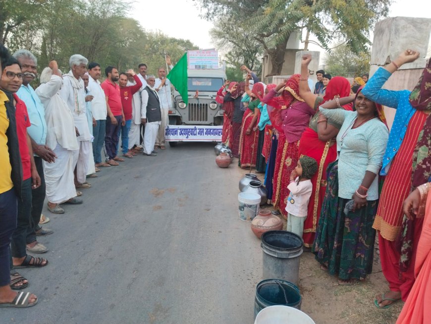 जल जन जागरण रथ यात्रा के माध्यम से लगातार गांव गांव ढाणी ढाणी में अभियान जारी