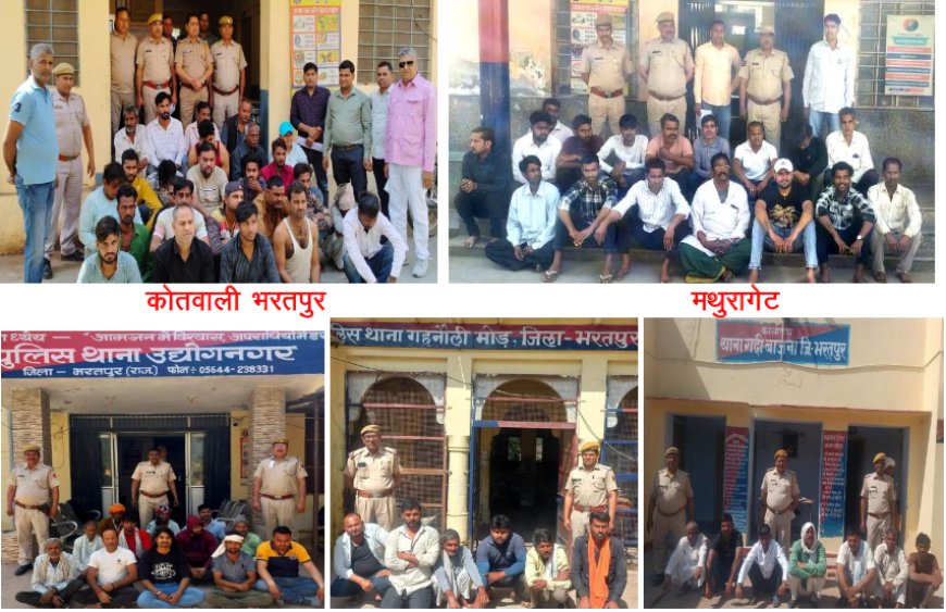 पुलिस की 88 टीमों की 300 जगह दबिश:  निर्भय अभियान के तहत 258 अपराधी गिरफ्तार